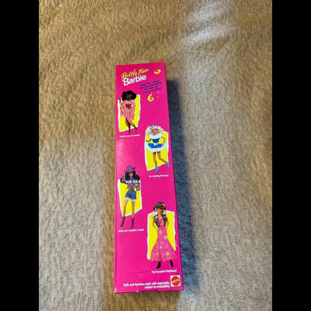 Ruffle Fun Brunette Barbie‎ Doll 1994 Mattel #12435